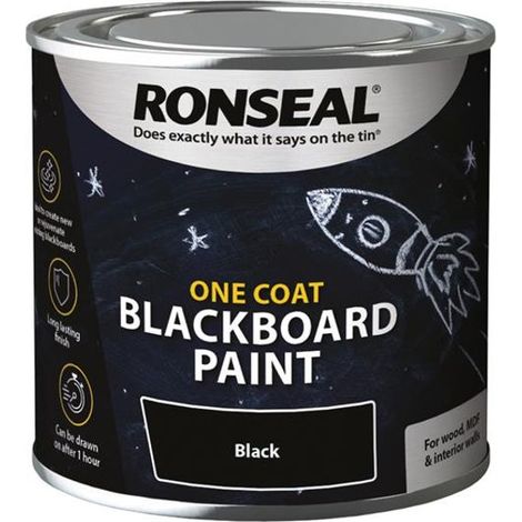 Ronseal One Coat Blackboard Paint 250ml RSLOCBBP250