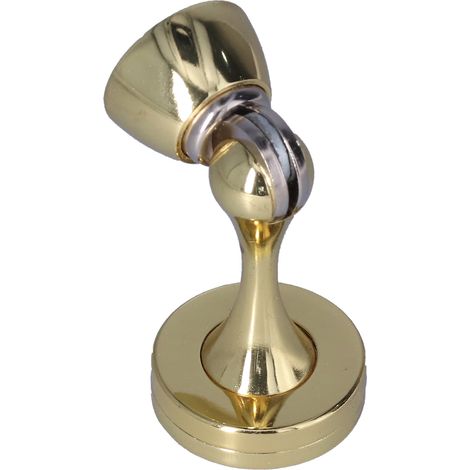 Butée de porte en alliage de zinc épais, anti-collision, antirouille, fixation adhésive, aimantée, pour toilettes, maison ou bureau. (1/5)