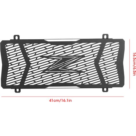 Modification moto 2017-2020 Kawasaki Z650 Z 650 Z-650 : Grille de radiateur en acier inoxydable et couvercle de protection. (1/5)