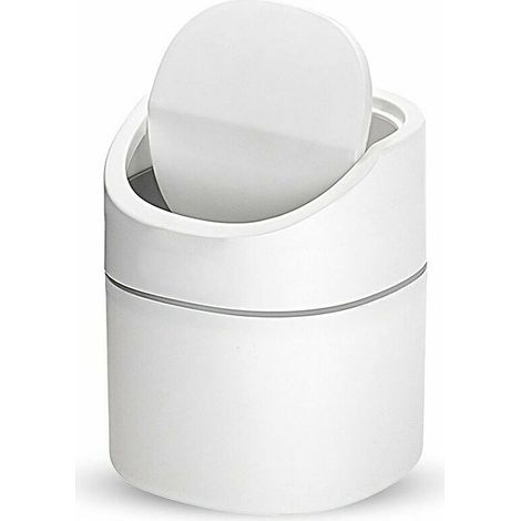Small tabletop trash can, mini kitchen/desk trash can, office trash can, used in the living room, bedroom, and office, indoor plastic trash can. Small tabletop trash can, mini trash can. (1/4)