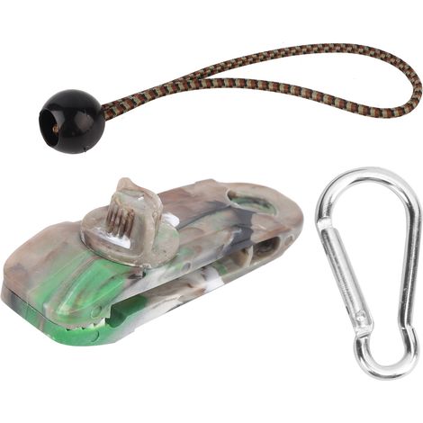 Toile de camouflage clips robustes verrouillage grip tente pour corde vent auvent bâche voiture piscine (1/5)