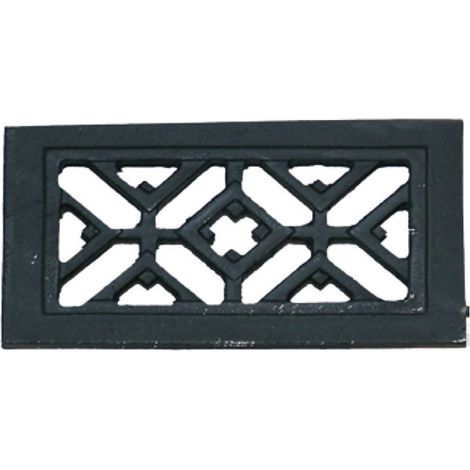 Rejilla de Ventilación de Hierro Fundido para Encastrar 11x6 cm  Rejilla Decorativa para Chimeneas y Ventilación