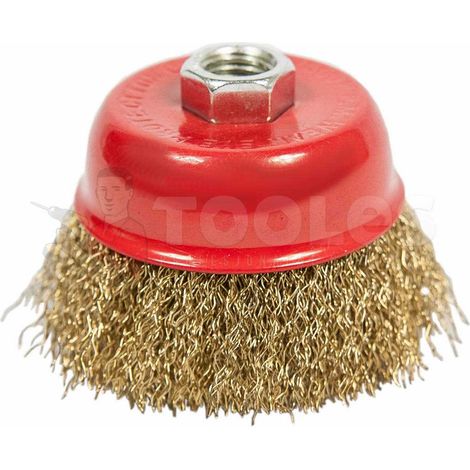 Spazzola frontale con filettatura M14x2 da 3 pollici, colore oro. (1/5)