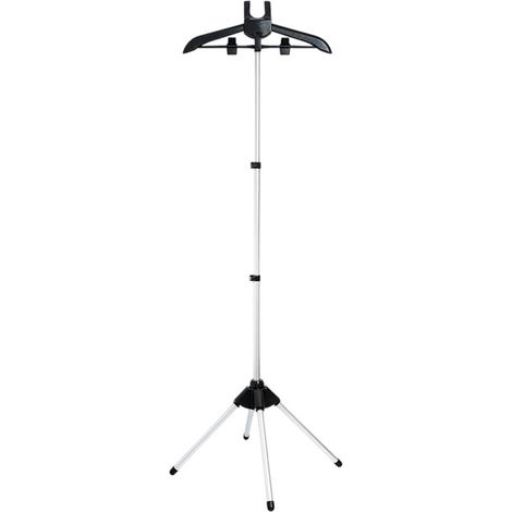 Longziming - Support pliable pour défroisseur vapeur - Hauteur réglable, léger et portable avec pinces à vêtements - Convient aux défroisseurs vapeur à main et verticaux (1/5)