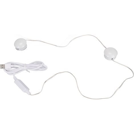 Miroir lumineux LED pour coiffeuse, lampe de maquillage alimentée par USB, éclairage de salle de bain pour la maison (1/5)