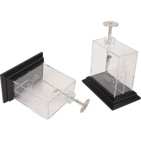 Électroscope à feuille métallique, structure compacte, haute sensibilité, échelle précise, électromètre de physique pour le matériel pédagogique et les expériences (1/5)