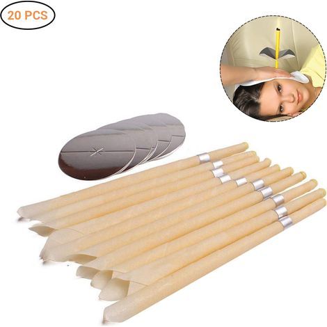 Bougies auriculaires parfumées indiennes Coning, nettoyage cérumen oreille, soin bien-être, lot x10 (1/5)