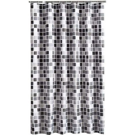 Ce rideau de douche de 200 x 240 cm (largeur x hauteur) est résistant aux moisissures, antibactérien et imperméable. Fabriqué en polyester doux, il arbore un joli motif. Il convient aux salles de bain (1/3)