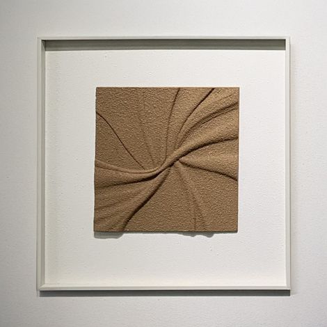 RILYA Tableau peinture à l'huile relief en mousse carré cadre aluminium - 50x50 cm (1/4)