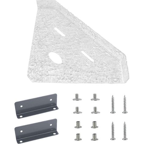 Étagère de rangement de douche en acrylique, étagère d'angle pratique, pouvant également contenir de petits ustensiles de cuisine. (1/4)
