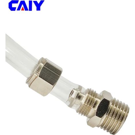 Raccord de tuyau pneumatique (diamètre extérieur 10 mm - 1/4"), filetage rapide mâle BSP, raccord pour tuyau d'air (1/5)