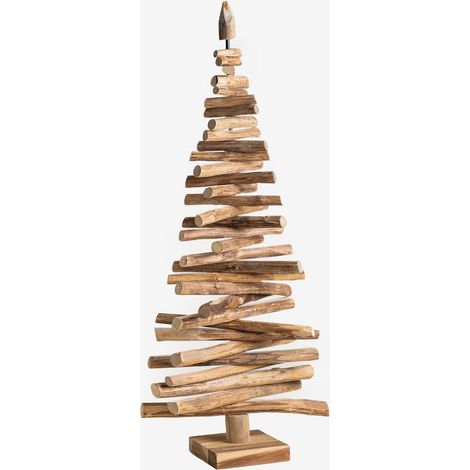 Albero di Natale in legno di teak Jingle SKLUM            