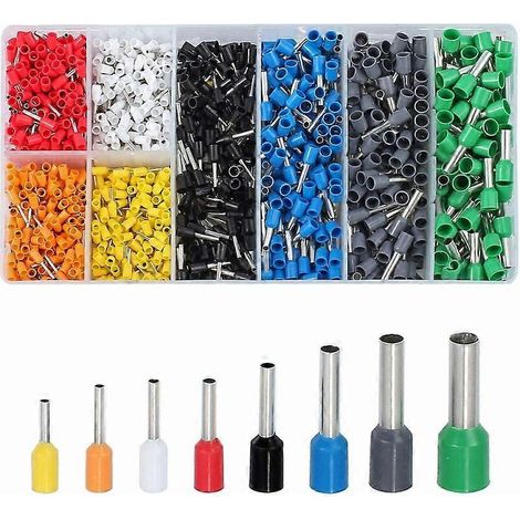 1200 embouts (0,25-6 mm) à sertir pour câbles VFENG, avec coffret. (1/5)