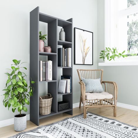 Decorotika Eden Modern Biblothèque Bookshelf Etager Display Unit - Anthracite (1/3)
