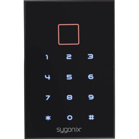 Sygonix SY-3435062 Serratura con codice montaggio superficiale 12 V/DC IP66 con tastiera illuminata, con touchscreen (1/4)