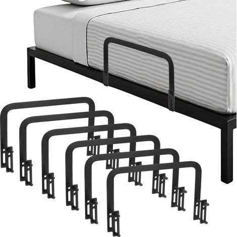 Lot de 6 supports de matelas antidérapants en métal pour lits réglables, empêche le glissement (1/5)