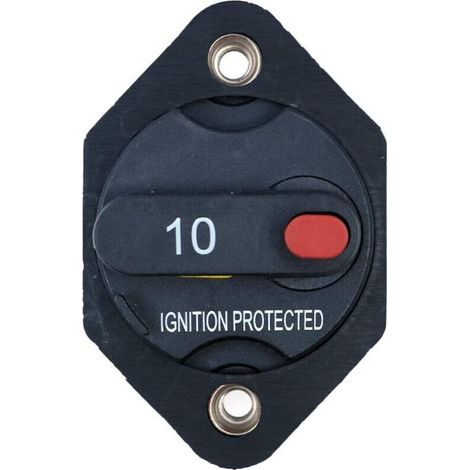 Disjoncteur Fusible Inverseur avec Bouton de Réinitialisation Manuelle pour Auto Camion RV Marine Remorque Étanche 12V-32V - 10A (1/4)