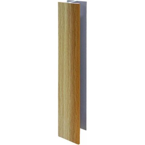 Giunzione lineare per zoccolo in PVC H 15 cm. faggio
