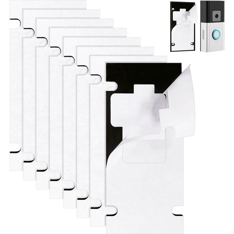 8 Supports de Sonnette sans Perçage, Adhésif Double Face, Rubans Adhésifs Double Face pour Sonnette, Sonnette Vidéo, Ring à Pile (Version 2024) (1/5)