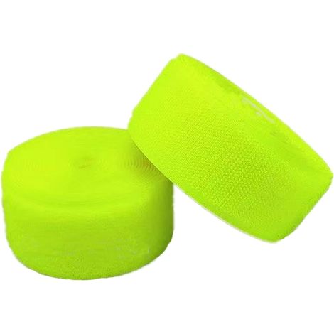 Bande auto-agrippante de 10 cm pour la couture, non adhésive, idéale pour la couture, le bricolage et la décoration intérieure (jaune fluorescent)