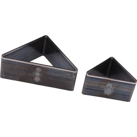 Set aus 2 dreieckigen Lochzangen aus legiertem Stahl, Hohllochzange für Leder mit Aufbewahrungsbox, Lederschneidwerkzeug (1/5)