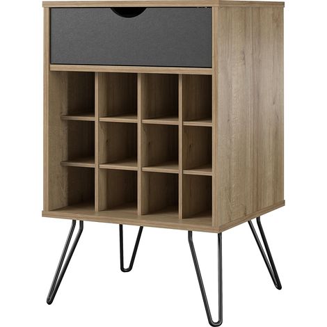 Concord-Support de rangement pour boissons en aspect bois