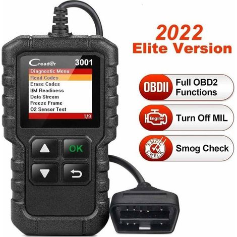 Escáner de diagnóstico automotriz CR3001 (1 unidad) para vehículos de gasolina y diésel. (1/5)