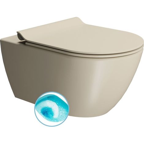 WC suspendu PURA, Swirlflush, 36x55cm, creta dual-mat (1/4)