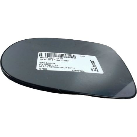 [PRODUIT D'OCCASION] Glace Retroviseur Exterieur D RENAULT Clio III 2009- ♻️ Ref Oe. 7701069554 - Garantie à vie (1/3)