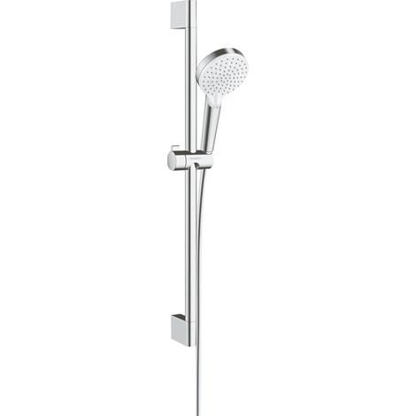 Hansgrohe Handbrause-Set 2 Strahlarten Crometta Vario EcoSmart chrom-weiß Handbrause (1/10)