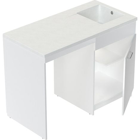 CAREA - Concept meuble + évier GIGA 120 à poser – 1 cuve – Minéral CAREA®