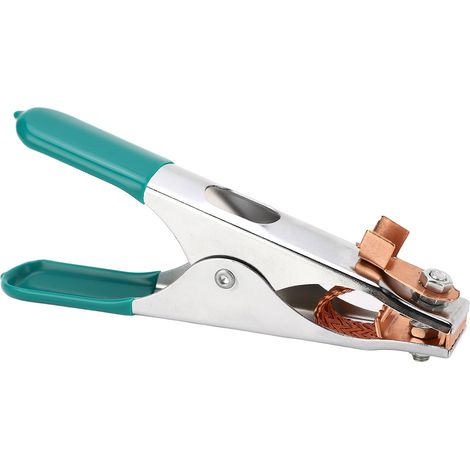 Pince de soudage 300A, pince de soudage forgée de qualité supérieure, pince de soudage en cuivre pur, manchon en caoutchouc pour pince de soudage, cuivre rouge. (1/5)