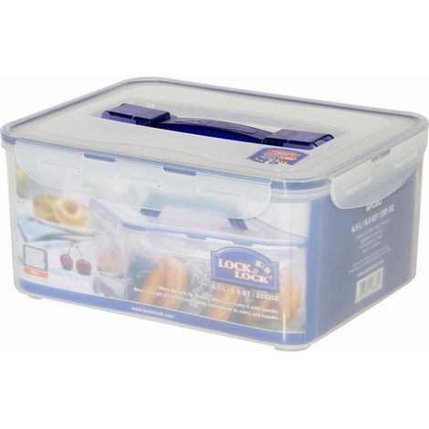 Vorratsdose rechteckig, 6,5 l mit Ablaufgitter und Tragegriff 295 x 230 x 138 mm