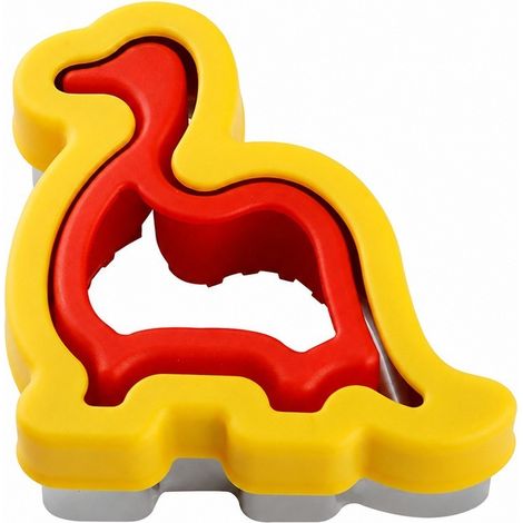 Emporte-pièce en acier inoxydable, couleur jaune, pour pain d'épice, fondant, gâteaux et confiseries.-AquaForge (1/5)