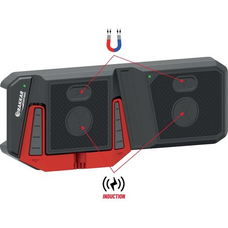 Chargeur par induction double avec support pour téléphone portable DRAKKAR - 82225 (1/4)