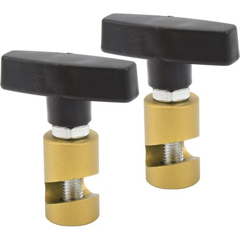 Deux clips de support de levage M12, outils d'étrier de bougie d'allumage universels multifonctionnels de 12 mm, adaptés aux couvercles de coffre, aux hayons et aux compartiments à bagages, jaunes. (1/5)