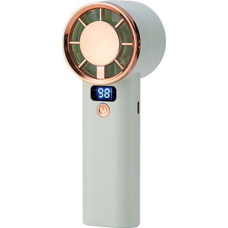 Ventilateur portable vert menthe : Rafraîchissement portable avec longue autonomie. (1/5)