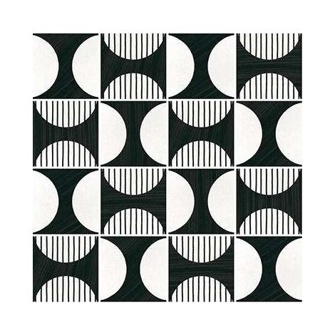Carrelage sol / mur effet ciment 20x20 cm CAPRICE DECO MOONLINE BW (vendu par boite de 1m2) (1/2)
