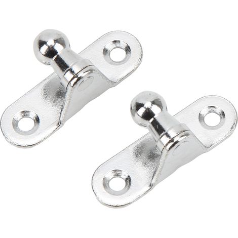 Support de fixation pour vérin à gaz 2 pièces, rotule 10mm en acier, universel multifit, adaptable capot et coffre (1/5)