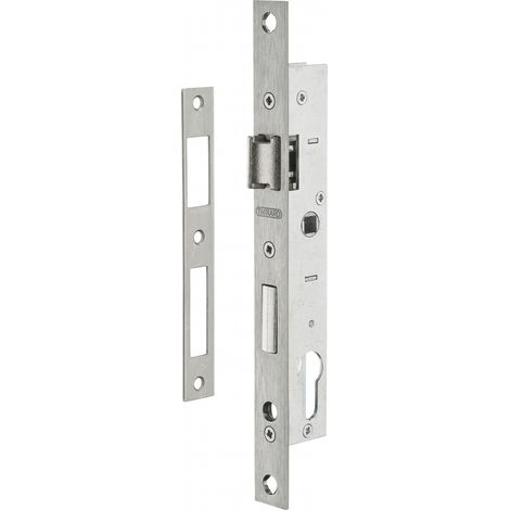 Thirard – Serrure encastrable pour porte d'entrée – Axe 16,5 mm – Entr'axe 70 mm – Pêne en alliage nickelé – Pour menuiseries métalliques