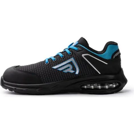 Calzado de laboral de estilo deportivo con cámara de aire que proporciona amortiguación avanzada Vetonek - Unisex / 47 / NEGRO/AZUL ROYAL (1/2)