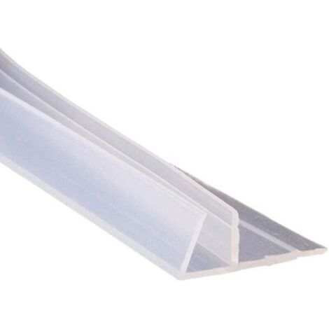 Türdichtung für Badezimmer, Duschkabine, gebogene Fensterdichtung, gerade Form oder Gummi, Glasbodendichtung, 8 mm, 78" F-Form, Spalt 0 bis 20 mm (100 cm)
