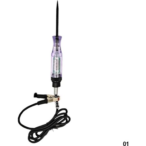 Testeur de circuit de tension CC 6 V, 12 V et 24 V pour voiture et camion, avec affichage numérique, sonde longue et lampe LED, outil de diagnostic et de réparation automobile 05657-AquaForge