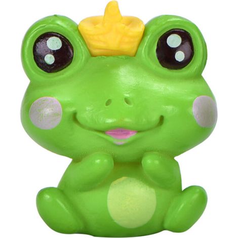 6 Figurines Grenouilles en Plastique pour Décoration de Jardin, Aquarium ou Paysage Miniature (1/5)