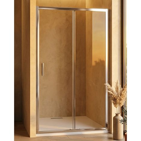 Exagonshop Nicchia doccia 120 cm Nuvola scorrevole reversibile