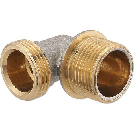 Messing Winkel für Klemmringverschraubung 3/4'' Eurokonus - 3/4'' AG