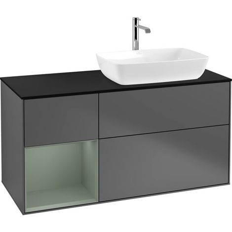 Villeroy & Boch F802GMGK Armoire sous-vasque Finion F80 (1/2)