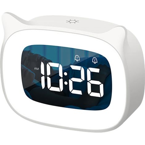 Réveil mignon avec veilleuse, réveil pour enfants, horloge de table cadeau (1/5)