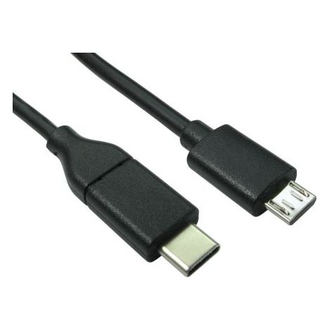 Câble USB RS PRO, Micro B vers Type C, 2m ( Prix pour Paquet de 5 )