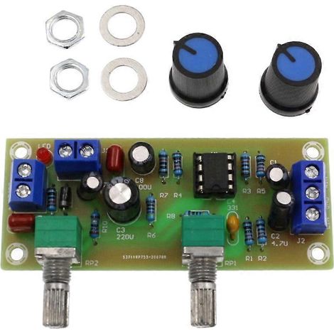 Carte de préamplification pour subwoofer 10-24 V, face avant finie, carte de préamplification pour subwoofer, filtre passe-bas simple alimentation (1/5)